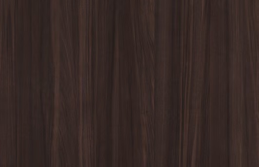 Plastic laminate cabinet face in a very dark espresso wood grain